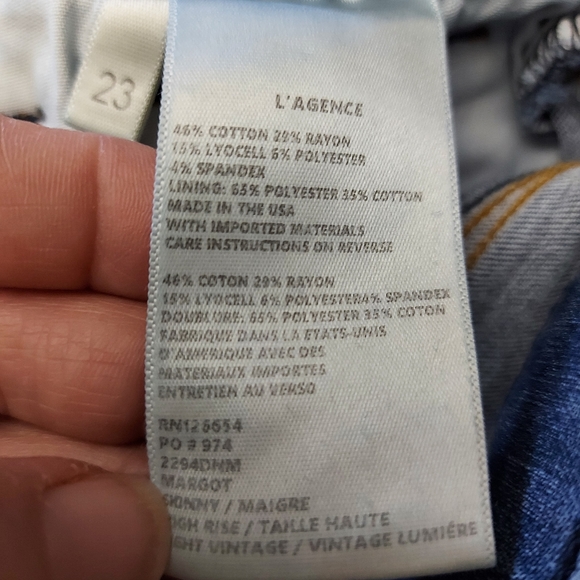 L'Agence Margot High Rise Skinny Jean in Light Vintage - Picture 10 of 13